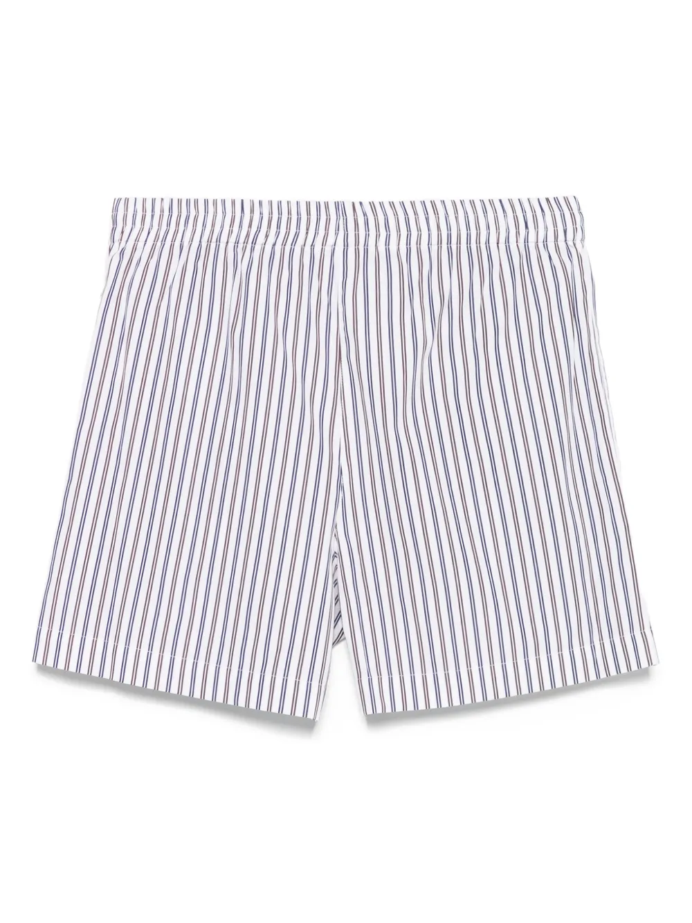 The Attico Gestreepte shorts Wit