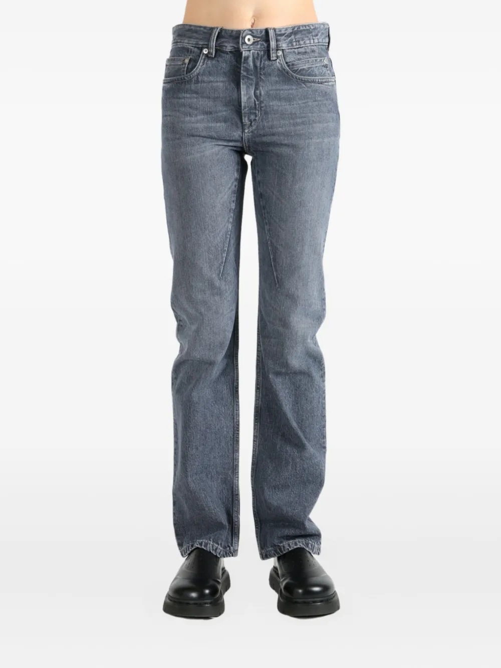Rick Owens DRKSHDW washed-effect jeans - Grijs