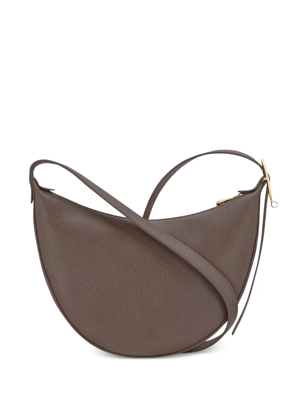 Longchamp - Le Foulonné crossbodytas - dames - kalfsleer/gerecycled polyester - Eén maat - Bruin