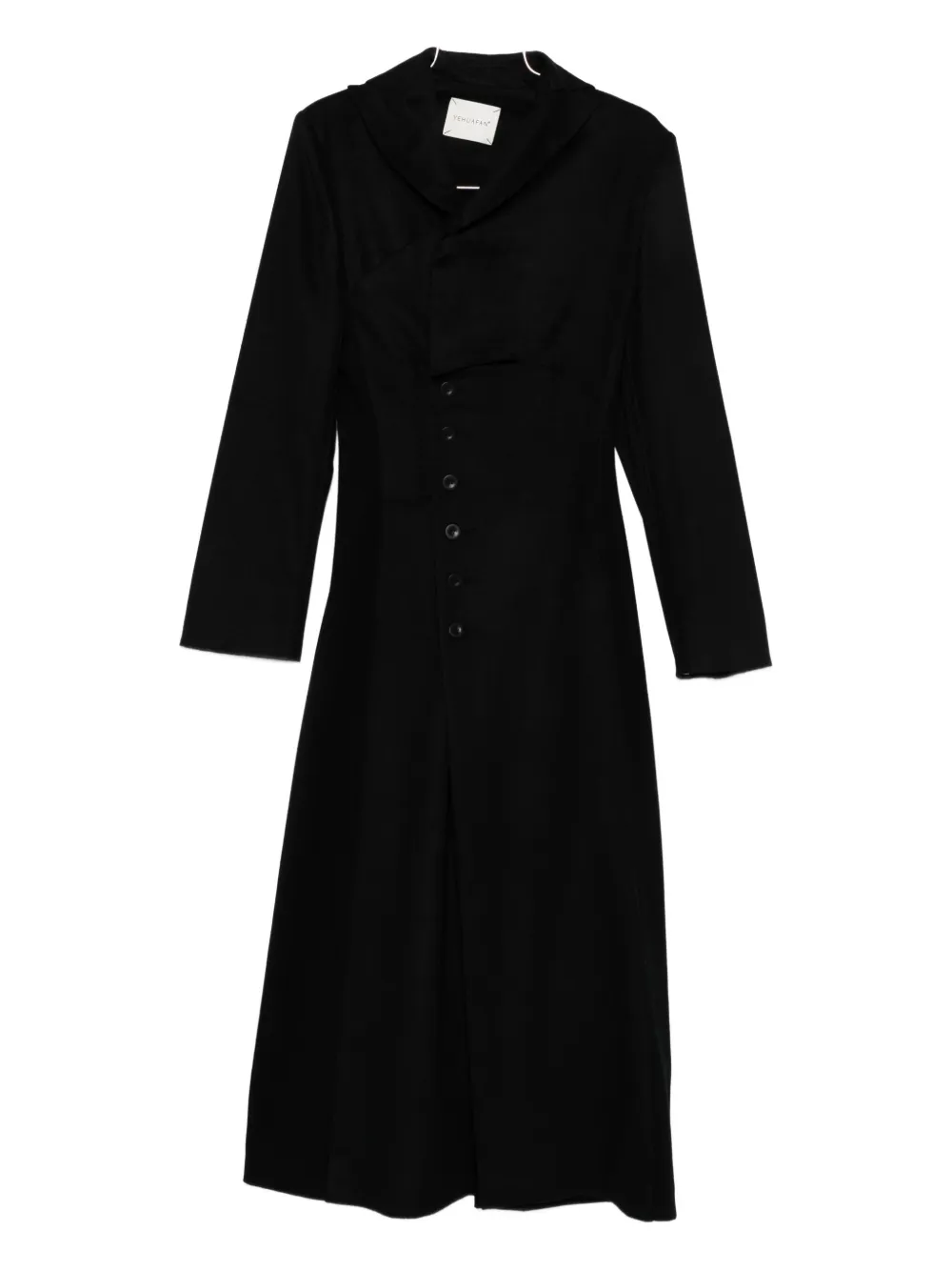 buttoned-up coat