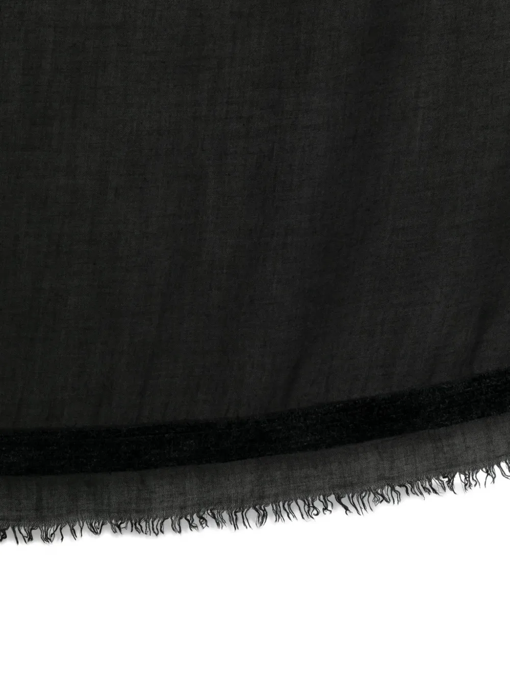 Faliero Sarti Sjaal met franje Zwart