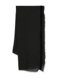 Faliero Sarti fringed-trim scarf - Black
