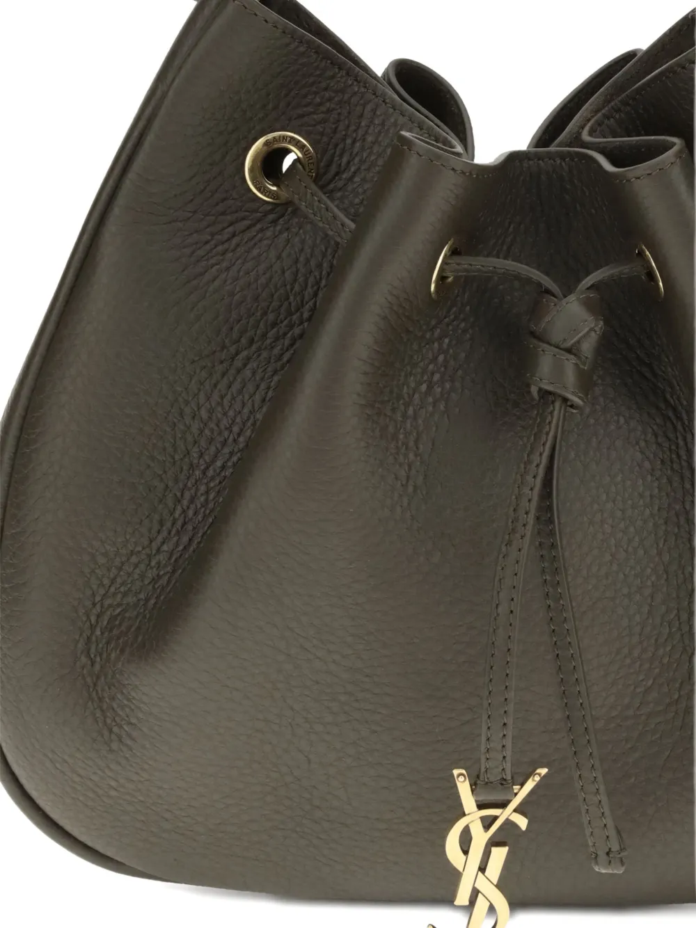 Saint Laurent Schoudertas met trekkoord Zwart