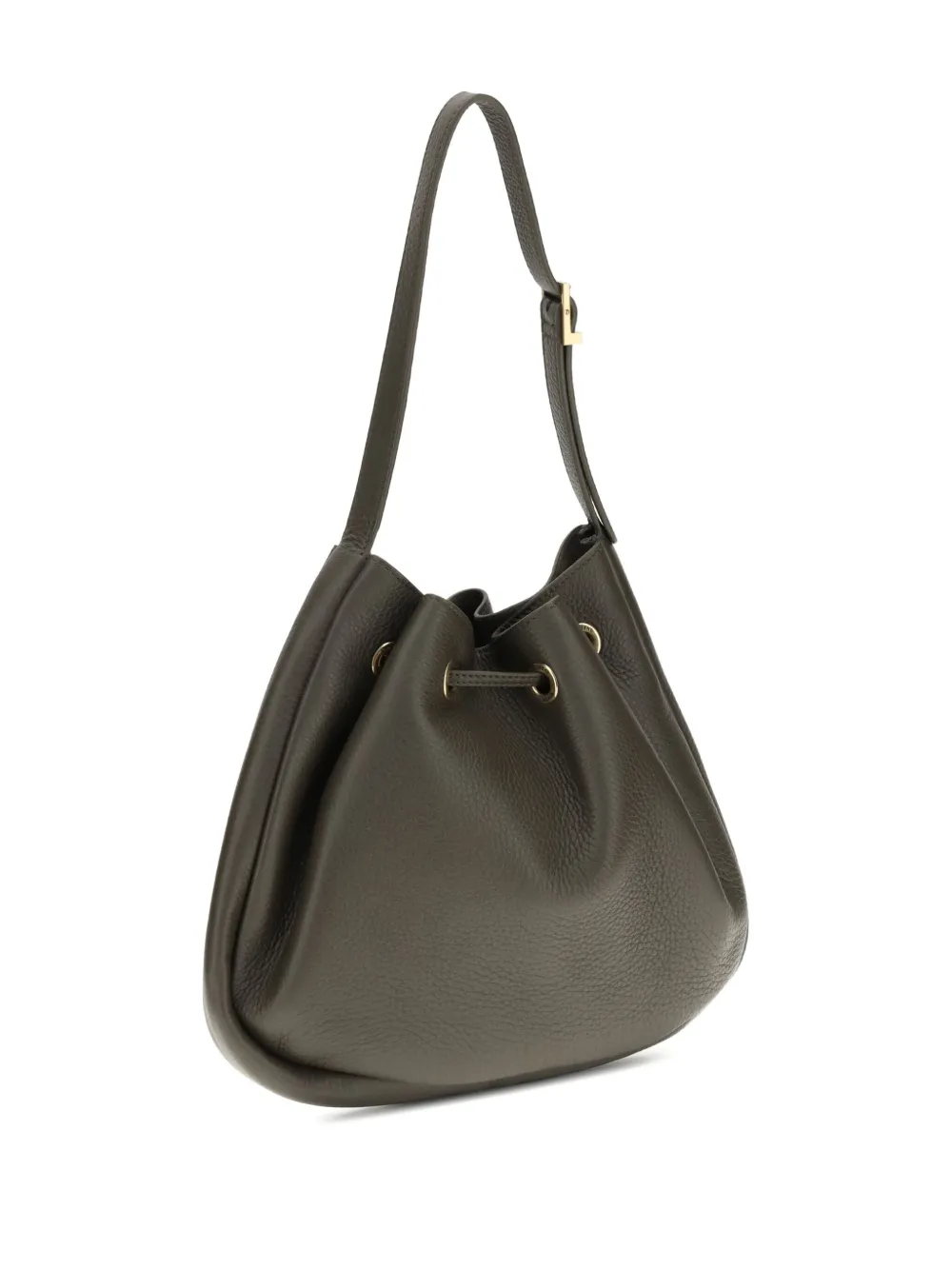 Saint Laurent Schoudertas met trekkoord Zwart