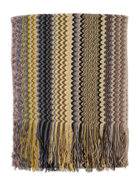Missoni bufanda con motivo en zigzag