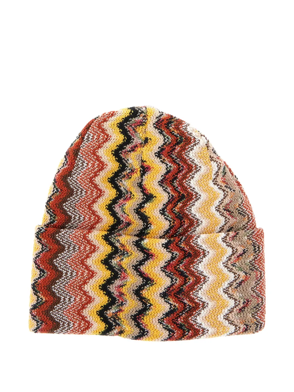 Missoni zigzag knitted beanie - Beige