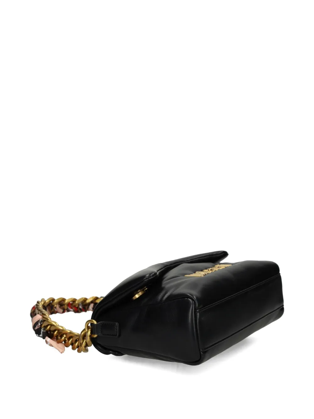 Just Cavalli Padded Chain-strap Shoulder Bag In Black