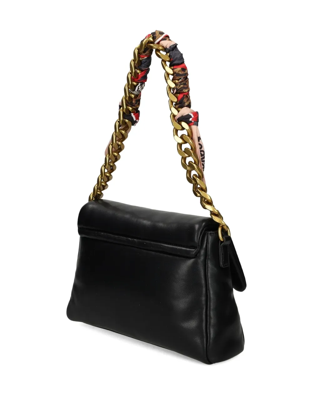 Just Cavalli Padded Chain-strap Shoulder Bag In Black