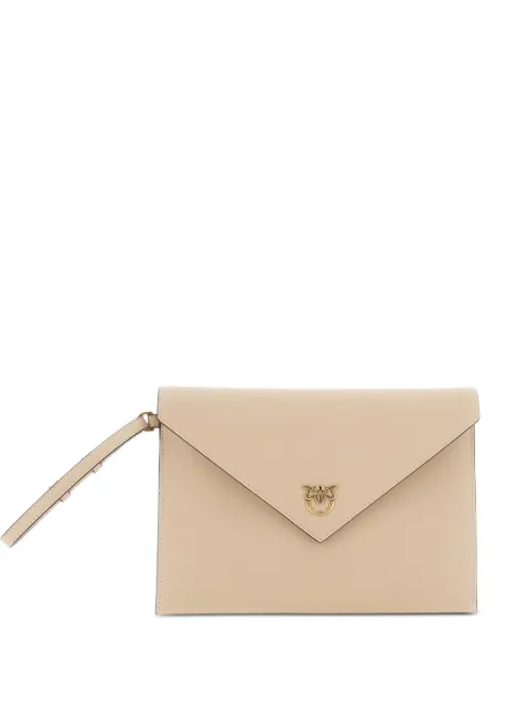 PINKO leather clutch bag
