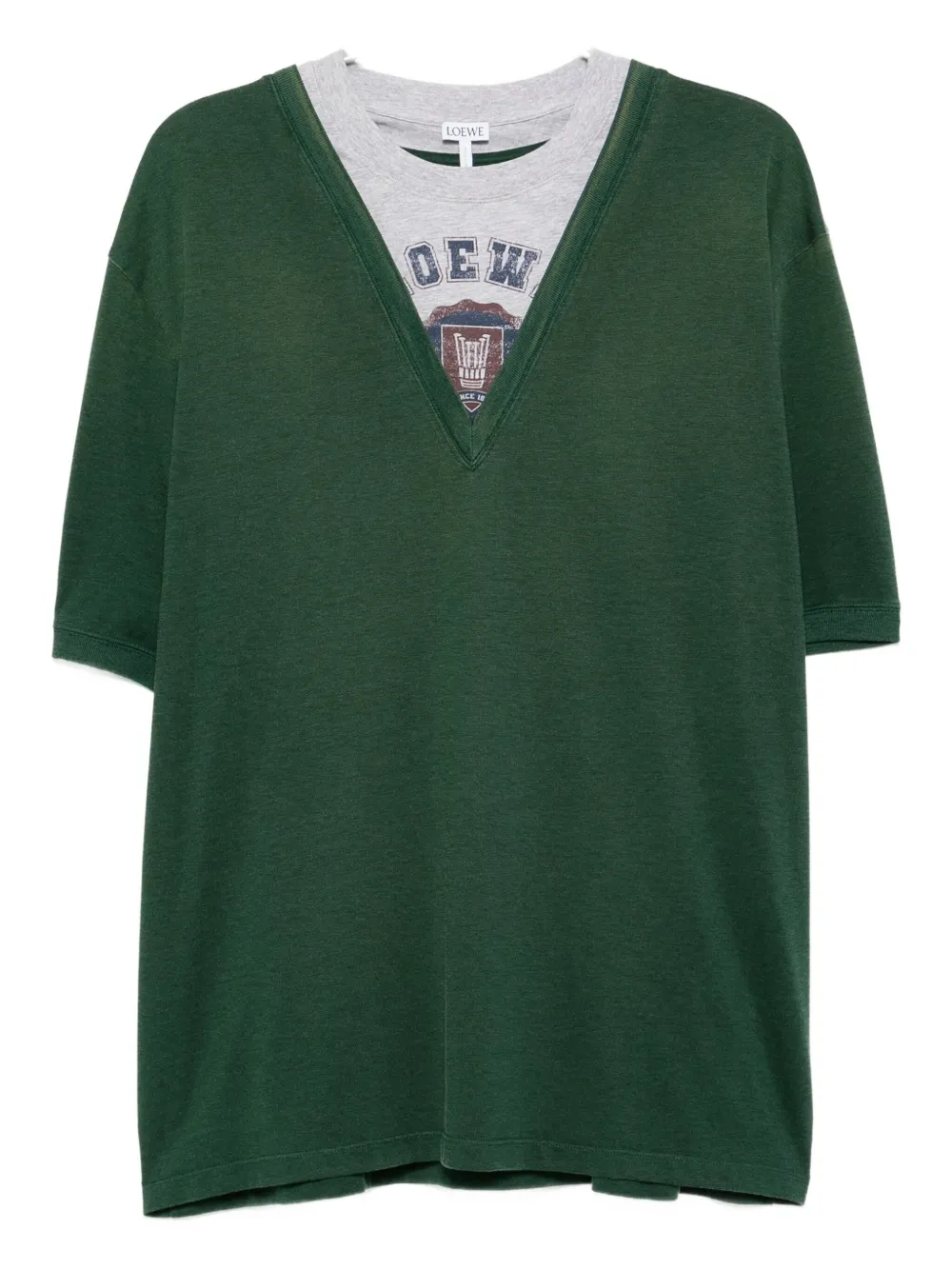 Loewe Layered T-shirt In Gray