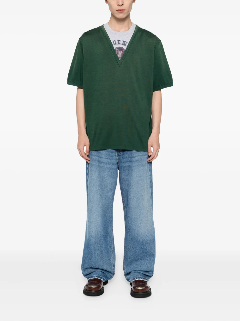 Loewe Layered T-shirt In Gray