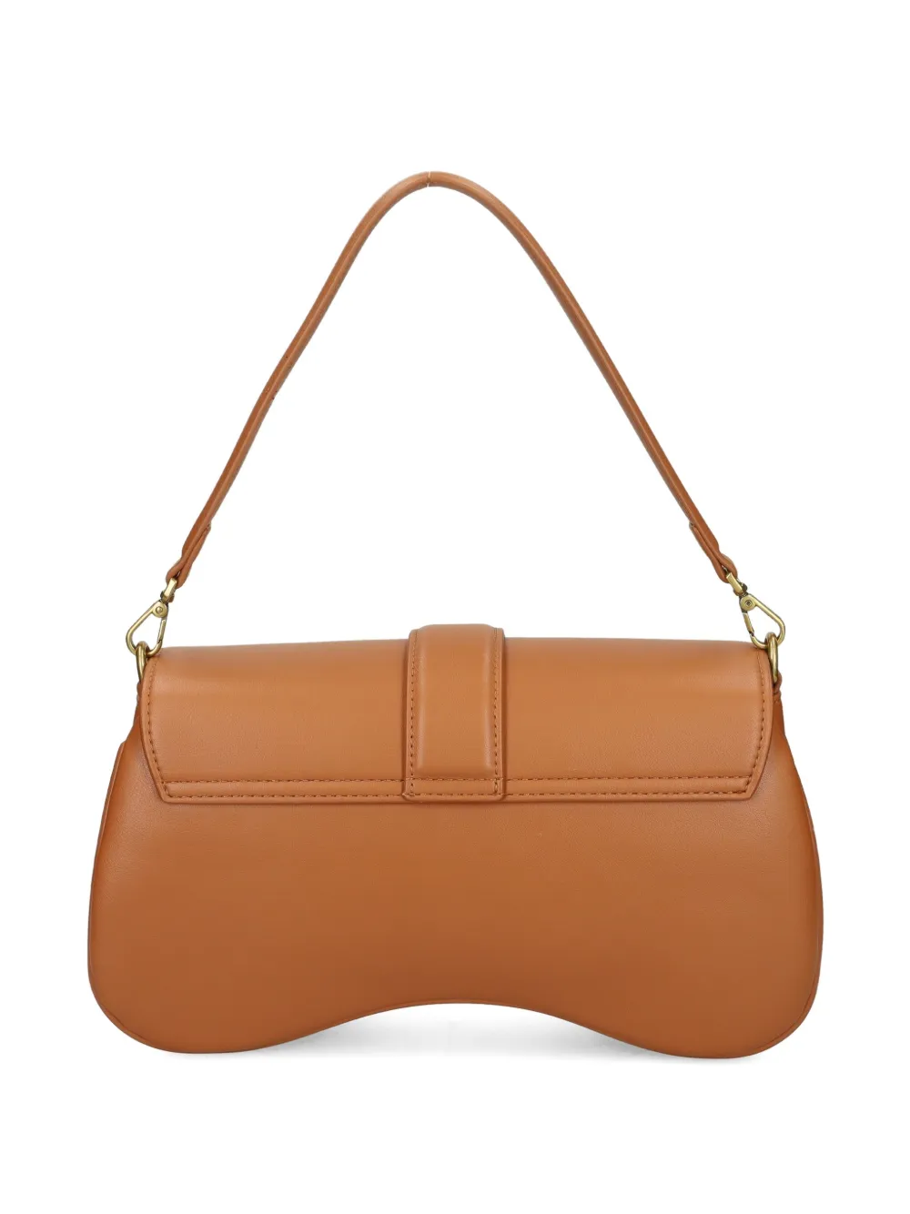 Just Cavalli Snake-buckle Shoulder Bag In Orange