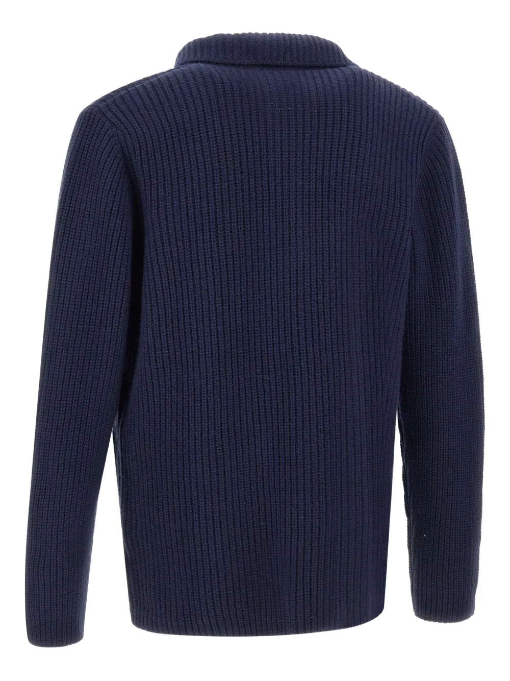 Fay patch-pocket wool cardigan - Grigio