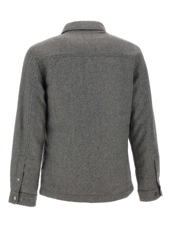 WOOLRICH / ヘリンボーンワークジャケット / Lサイズ Woolrich ヘリンボーン ジャケット | グレー | FARFETCH JP