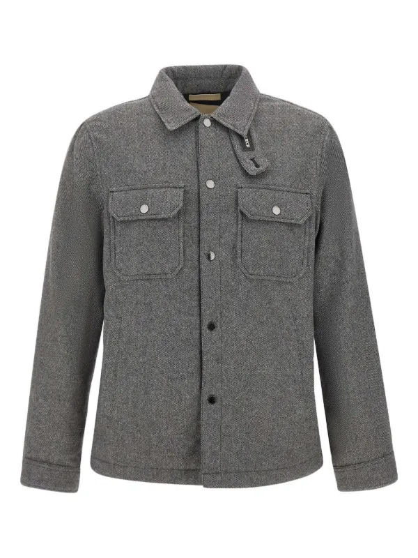 WOOLRICH / ヘリンボーンワークジャケット / Lサイズ Woolrich ヘリンボーン ジャケット | グレー | FARFETCH JP
