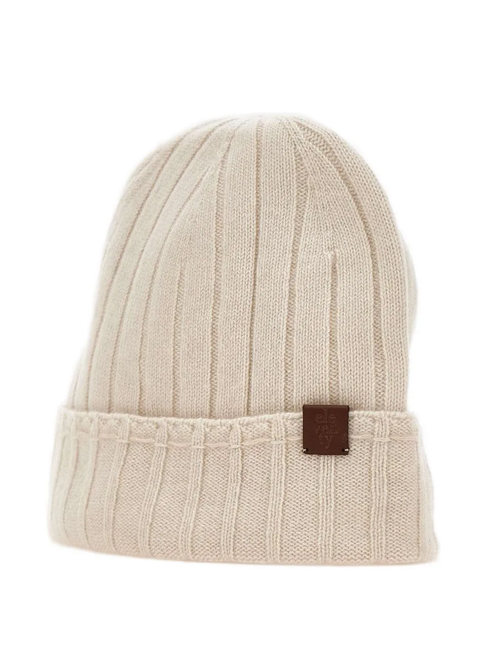 Eleventy Ribbed Cashmere Beanie In Neutral