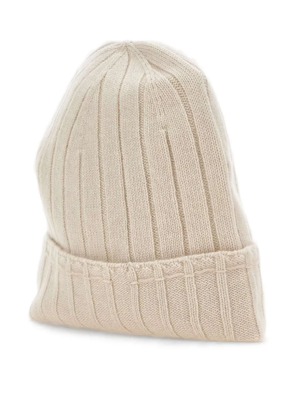 Eleventy Geribbelde kasjmier muts Beige