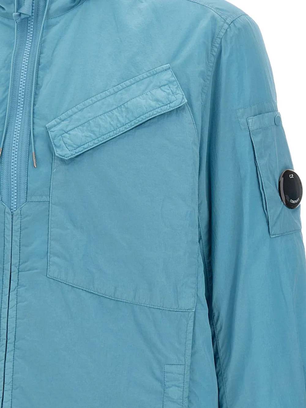C.P. Company Jack met trekkoord capuchon Blauw