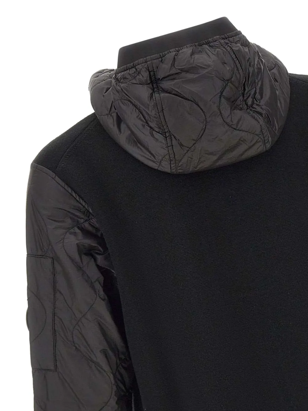 C.P. Company Gewatteerde hoodie Zwart