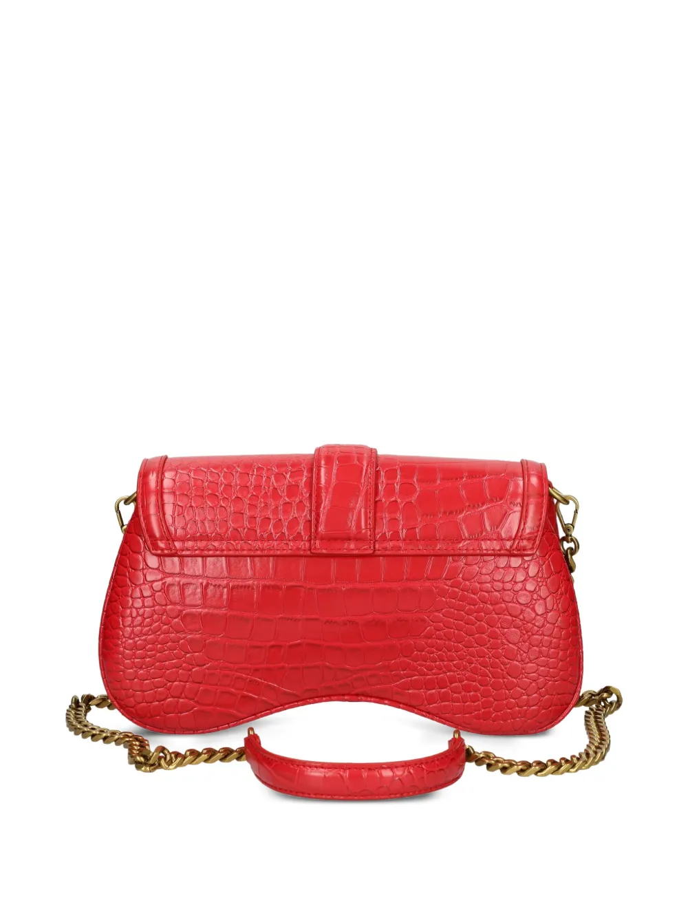 Just Cavalli snake-buckle crocodile-effect satchel | Image 2