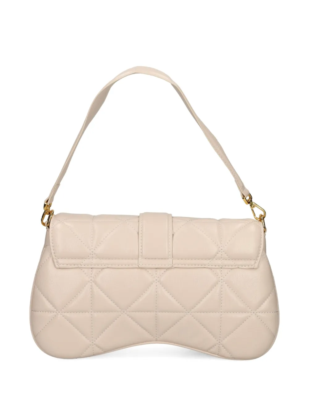 Just Cavalli Quilted Snakeskin-detail Cross Body Bag In Neutral