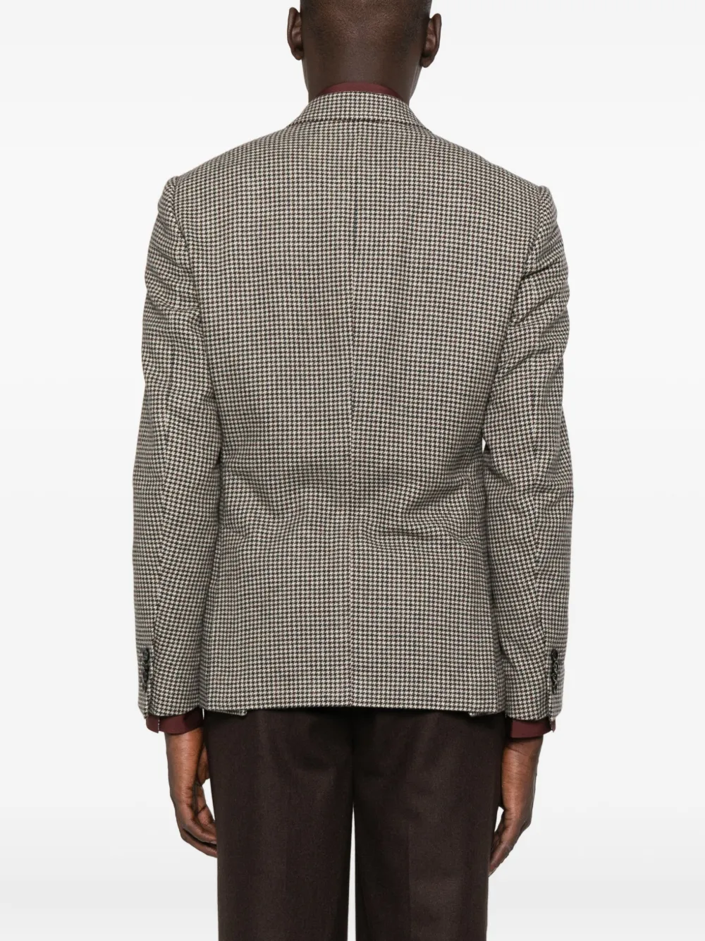 Lardini Houndstooth-check Blazer In Gray