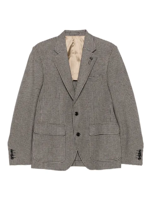Lardini saco con motivo pied de poule