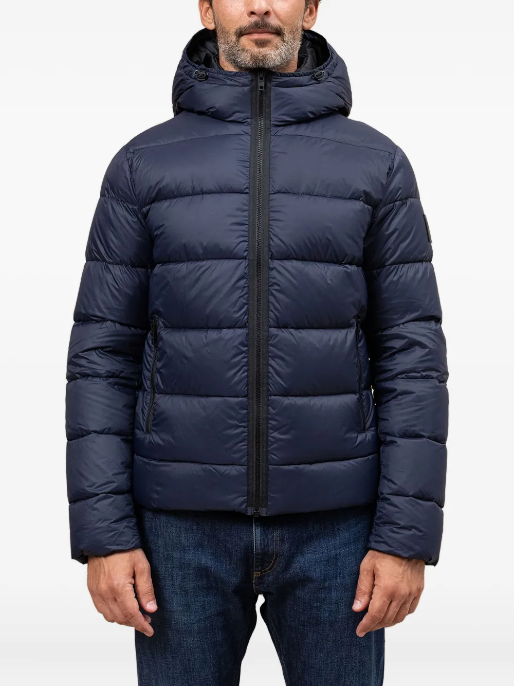 Fay hooded quilted coat | Blue | Image 1
