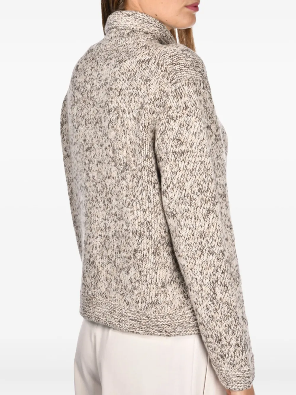 Gran Sasso Trui met hoge hals Beige