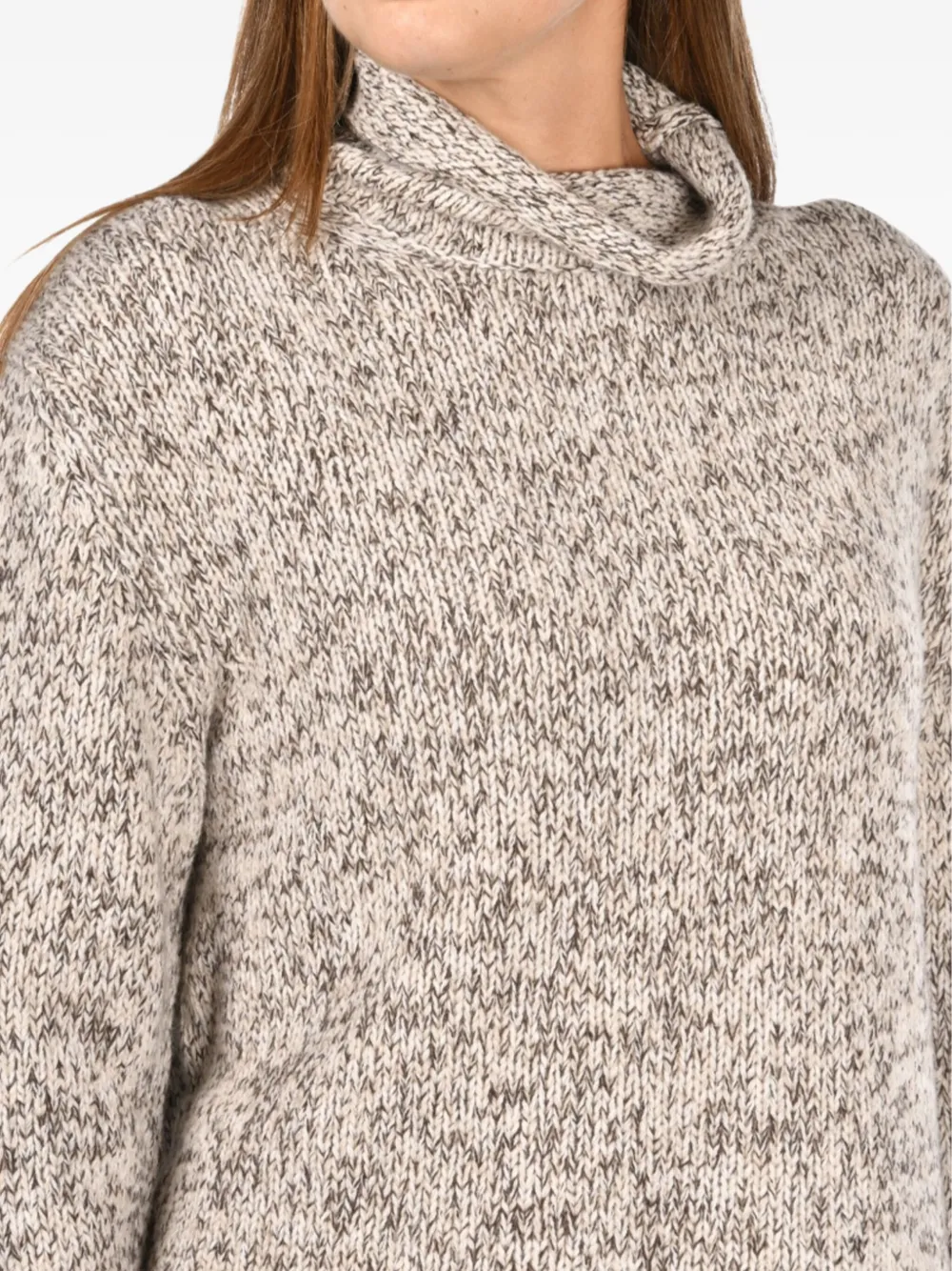 Gran Sasso Trui met hoge hals Beige