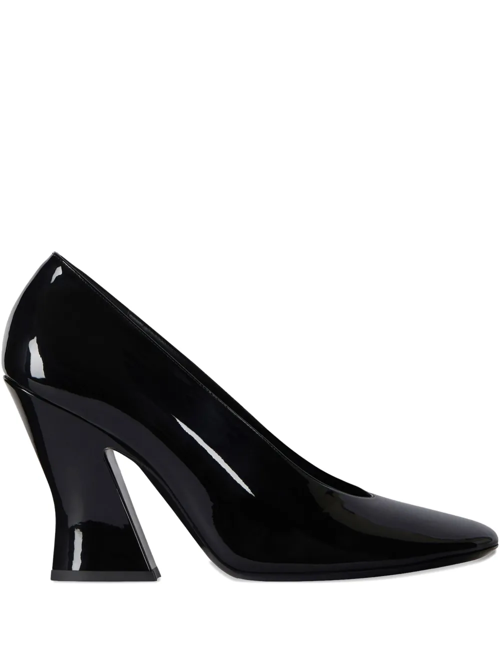 Givenchy 95mm sculpted patent leather pumps Black