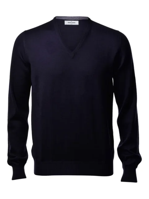 Gran Sasso V-neck wool sweater
