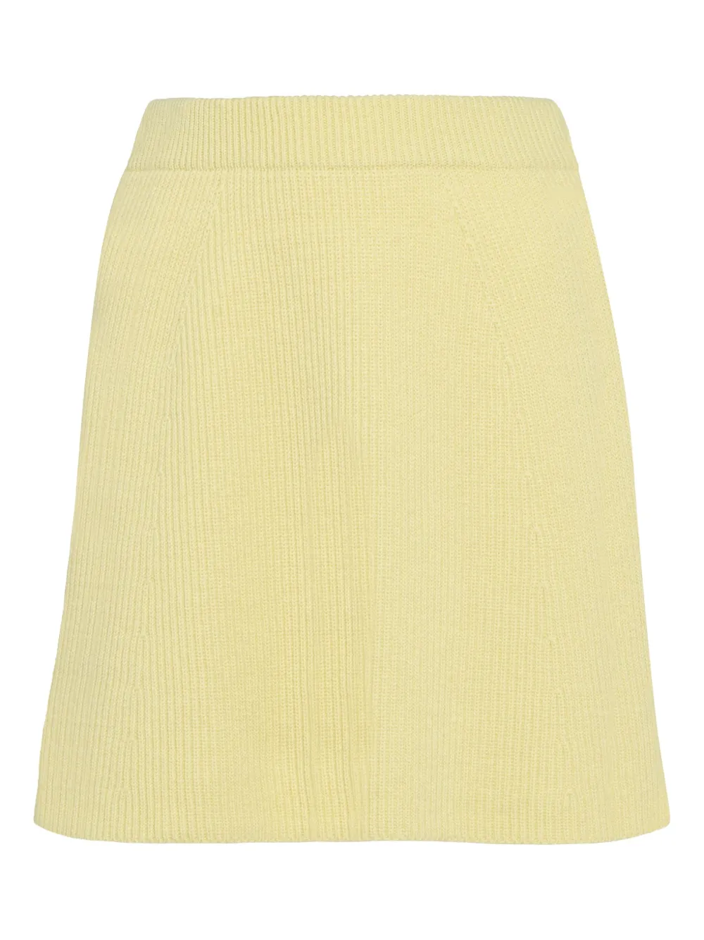 Tela ribbed-knit mini skirt - Geel