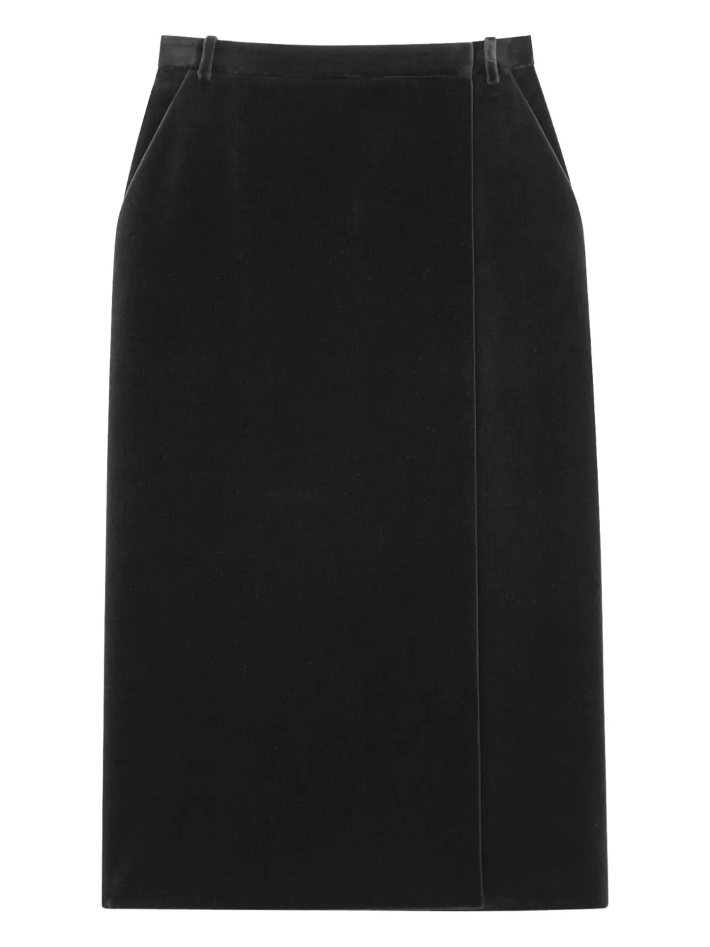 Saint Laurent Fluwelen rok Zwart