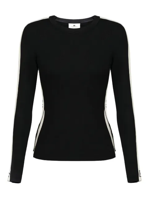 Elisabetta Franchi stripe-detail long-sleeve sweater