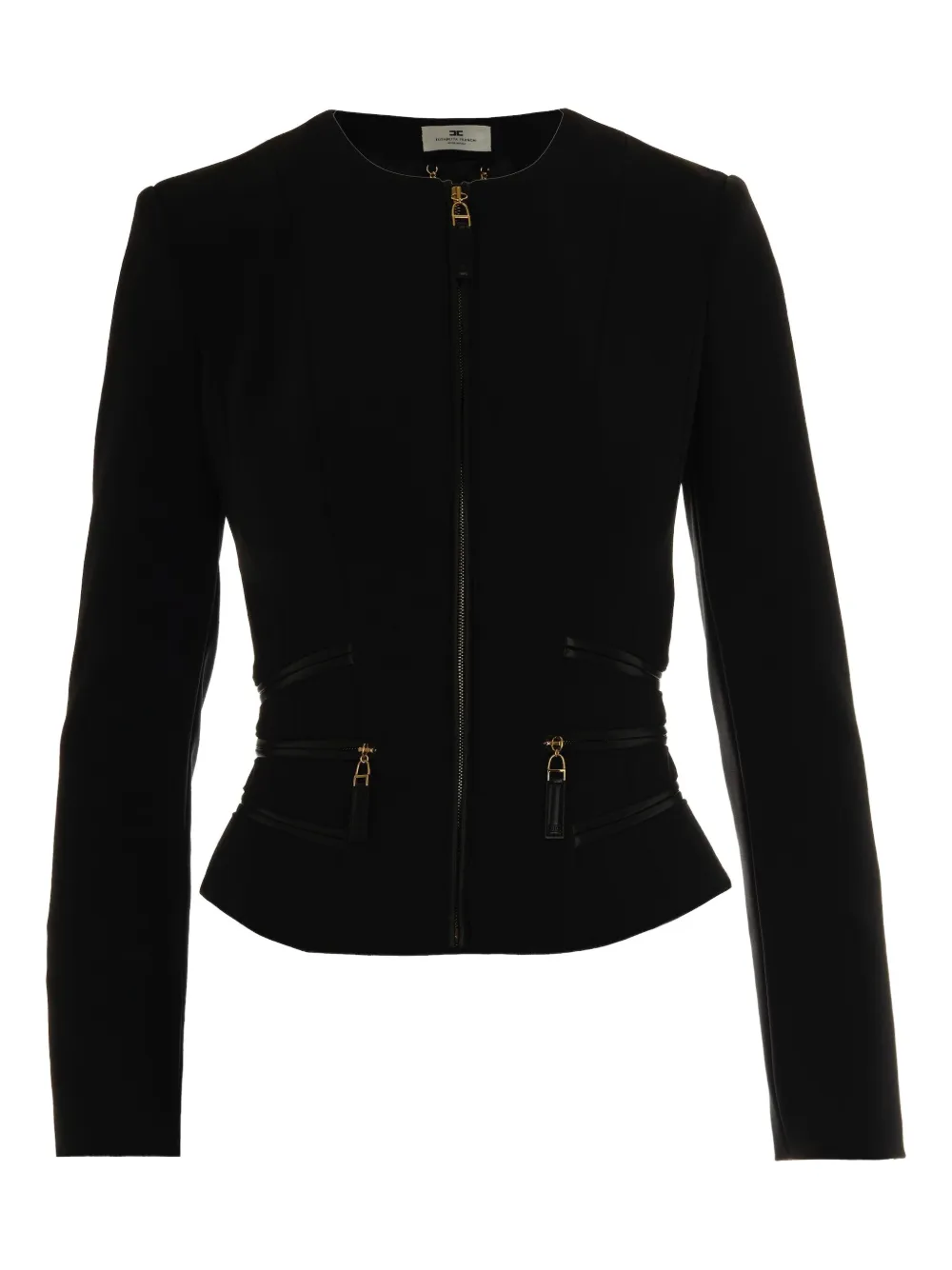 Elisabetta Franchi Jack met rits Zwart