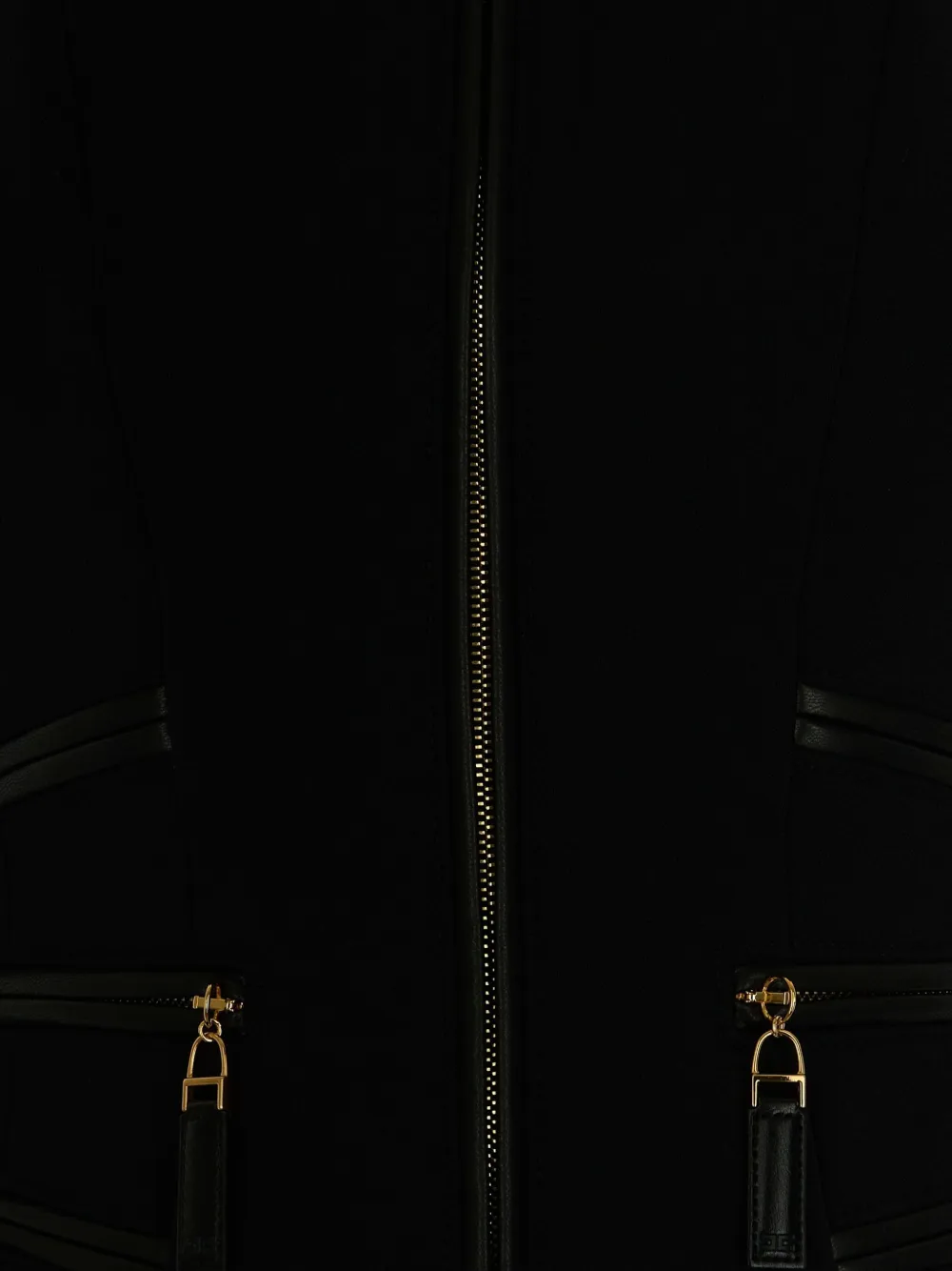 Elisabetta Franchi Jack met rits Zwart