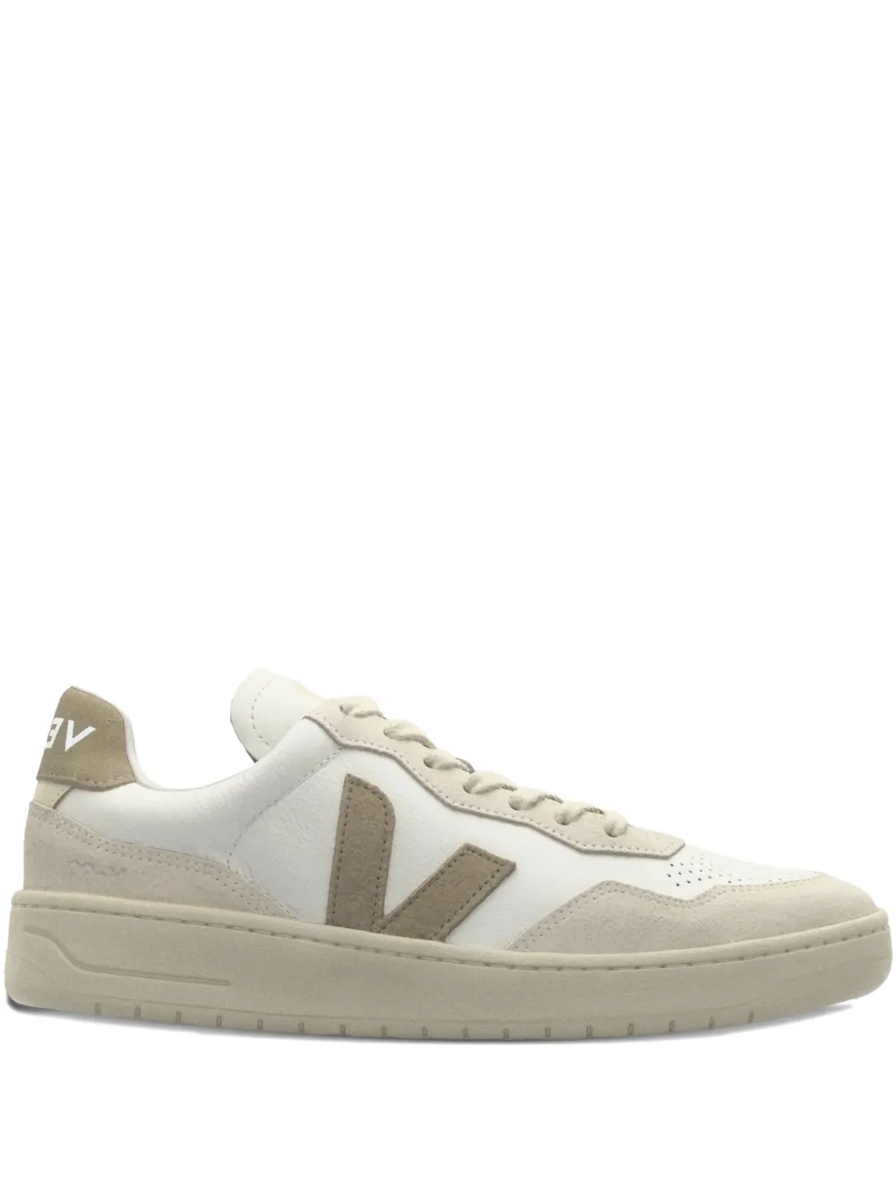 VEJA leather suede trainers White