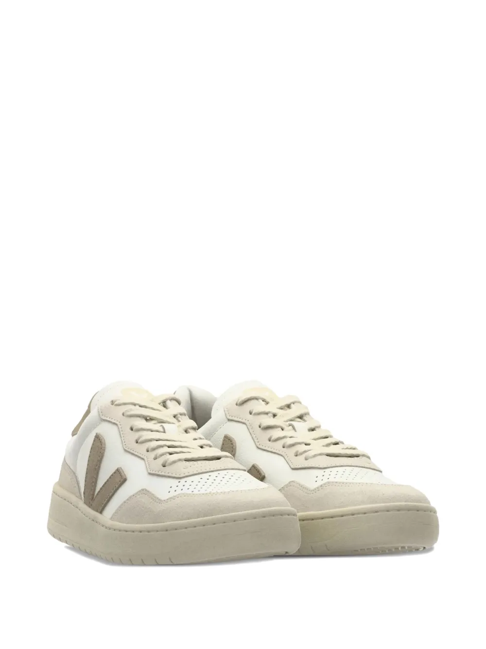 VEJA leather suede trainers White