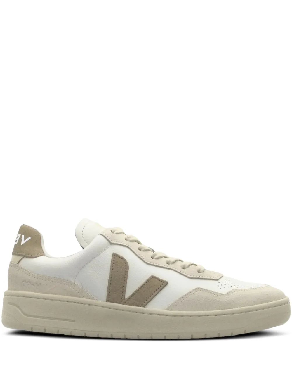 VEJA leather suede trainers White