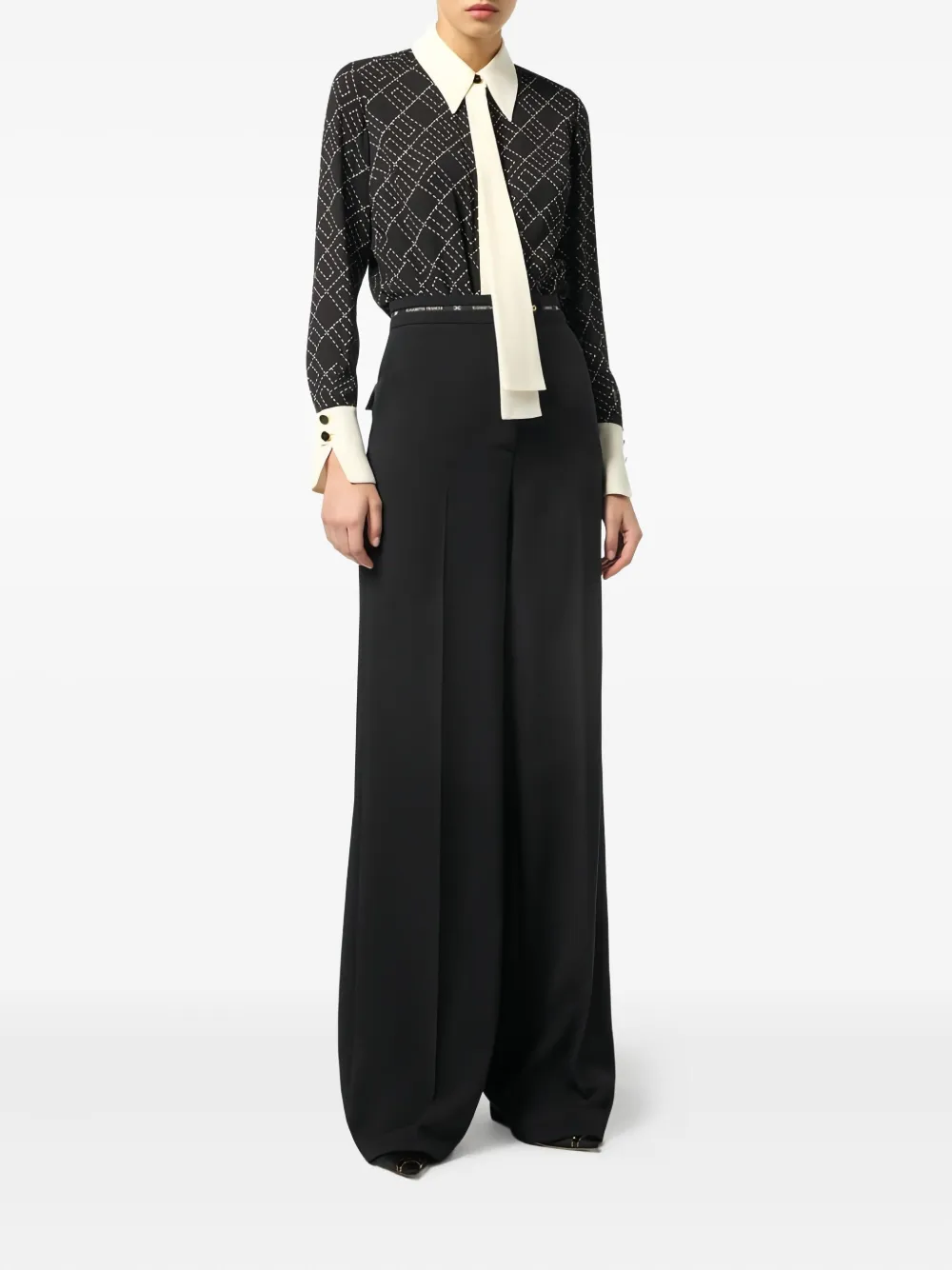 Elisabetta Franchi camisa con logo estampado | Camisas | Image 2
