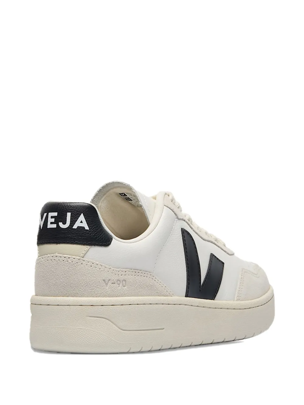 VEJA V-logo leather trainers White