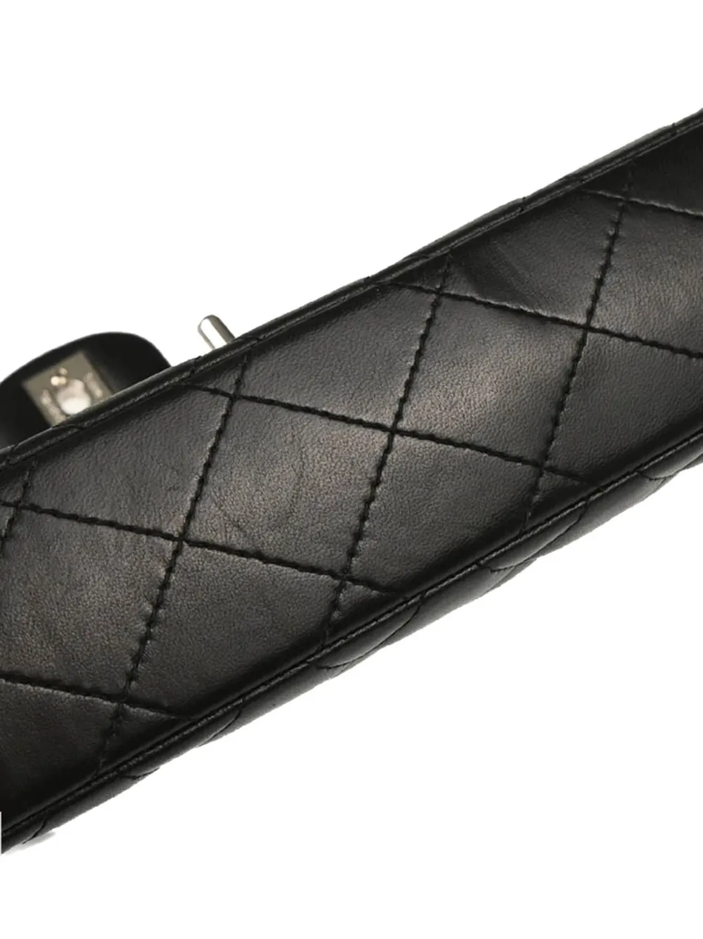 Pre-owned Chanel 2006 East West Shoulder Bag In Black