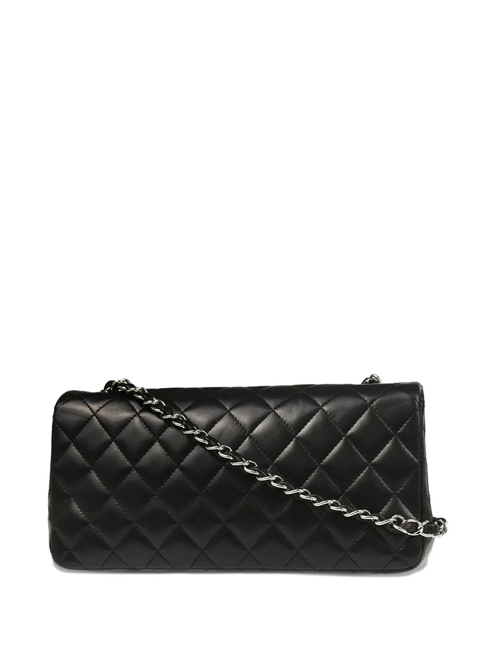 Pre-owned Chanel 2006 East West Shoulder Bag In Black