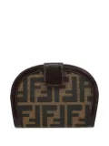 Fendi Pre-Owned 1990-2000s Zucca leather-trim wallet - Brown
