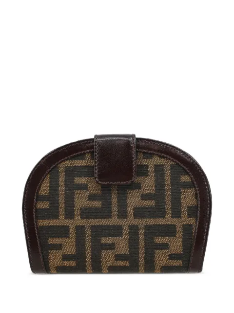 Fendi Pre-Owned 1990-2000s Zucca leather-trim wallet