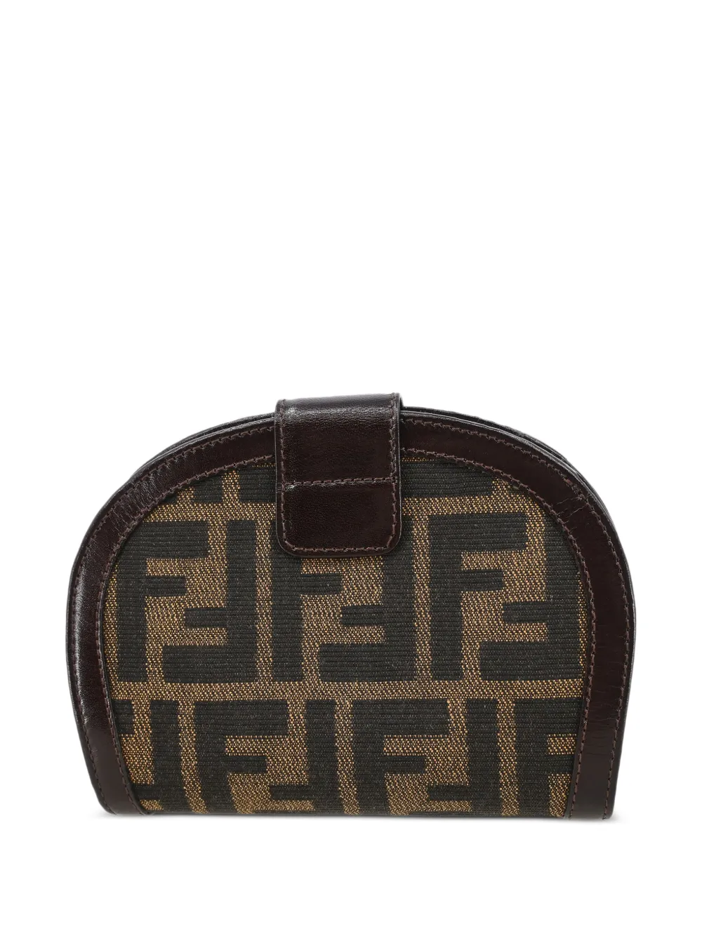 Fendi Pre-Owned 1990-2000s Zucca leather-trim wallet | Women | Image 2