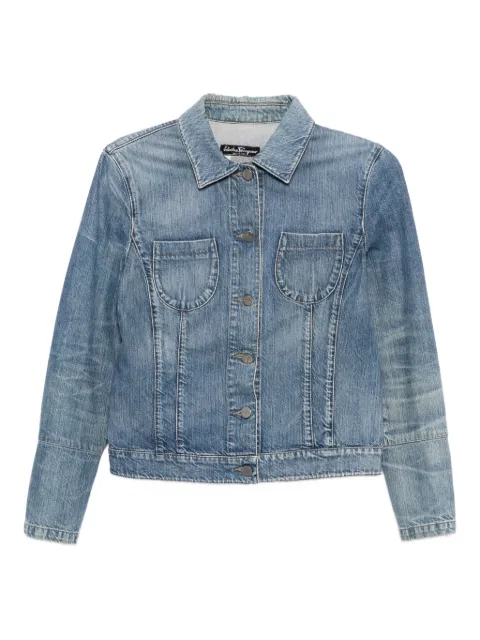 Ferragamo Pre-Owned 1990-2000s single-breasted denim jacket
