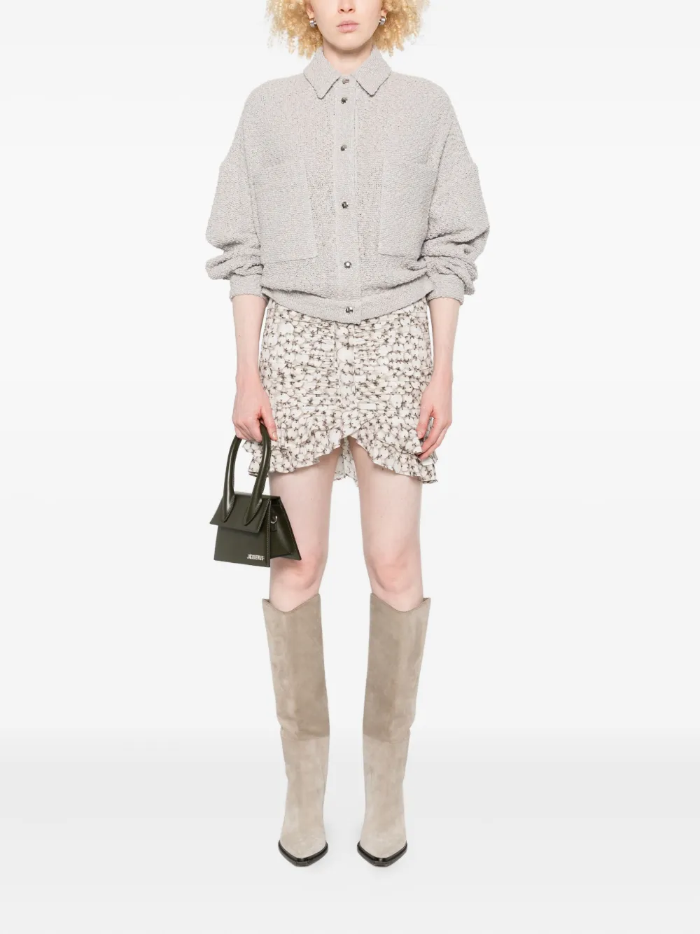IRO textured pocket jacket Grijs