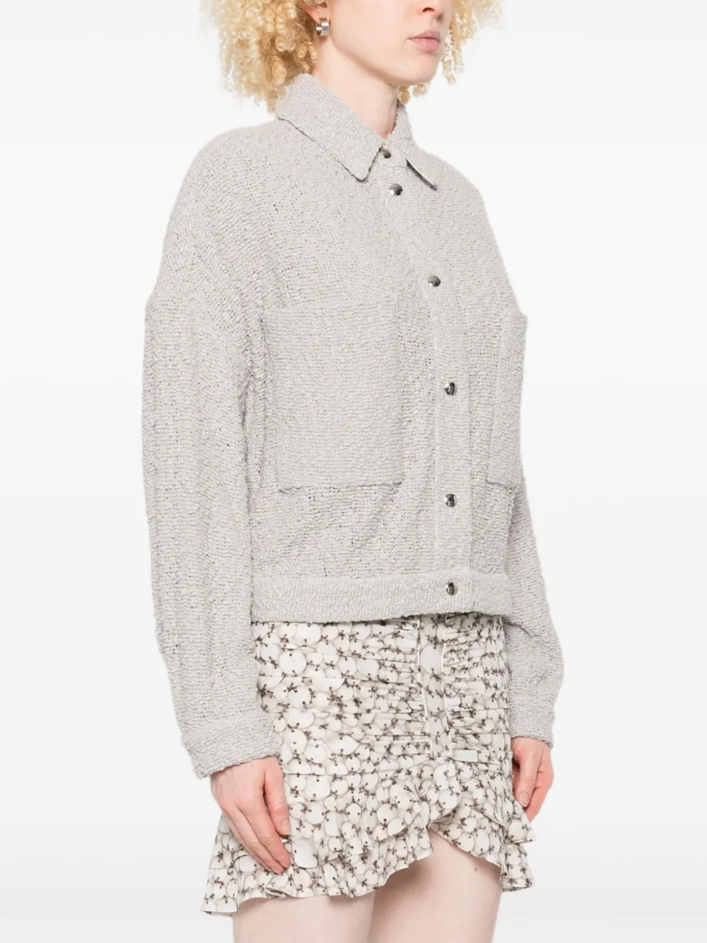 IRO textured pocket jacket Grijs
